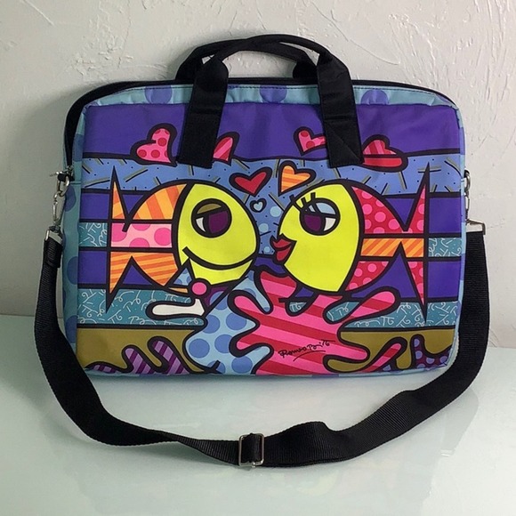 Brito Romero Brito Deeply in love Laptop padded bag micro fiber laptop sleeve - Picture 8 of 10